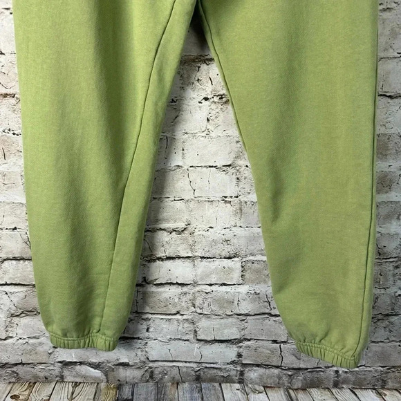 WEWOREWHAT Women's Medium Sweatpants Joggers Sage Green 100% Cotton Drawstring M - Picture 8 of 10